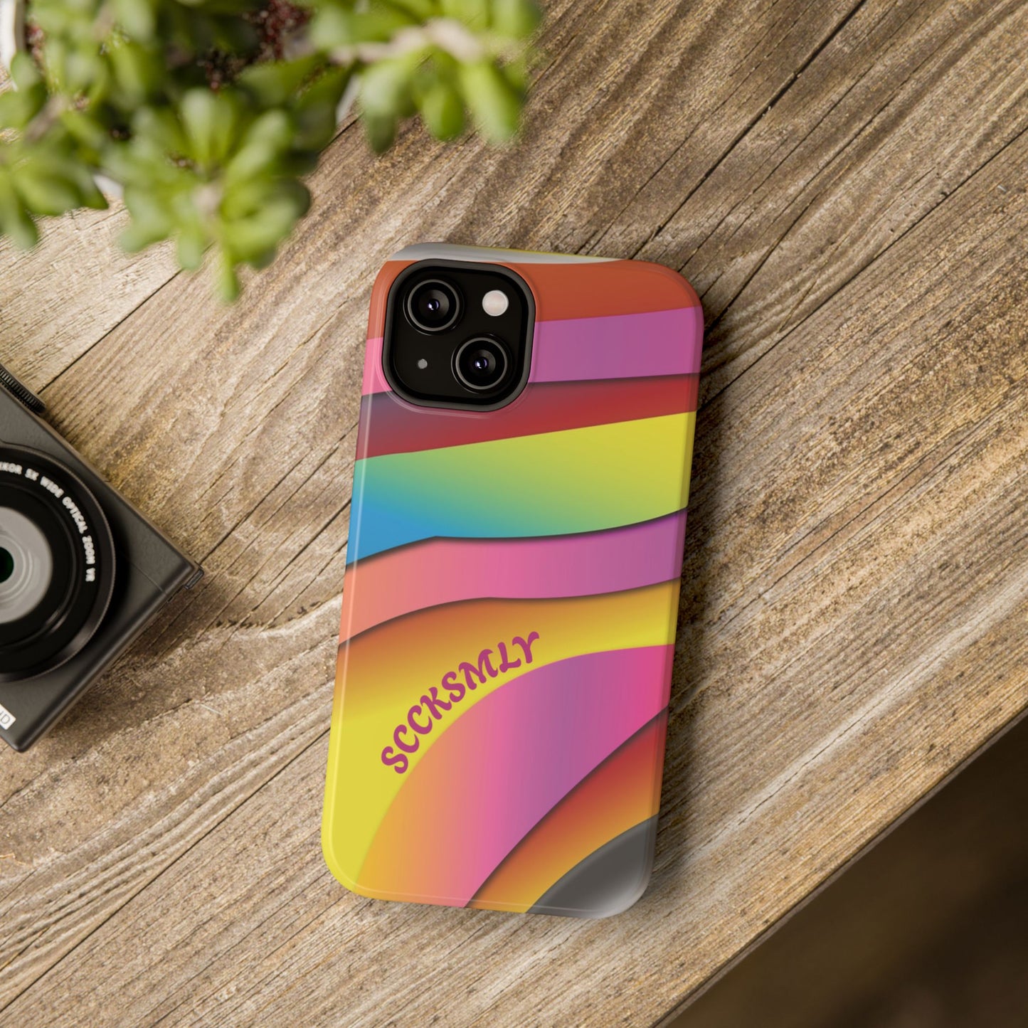 Modern Retro Rainbow Phone Case for Apple