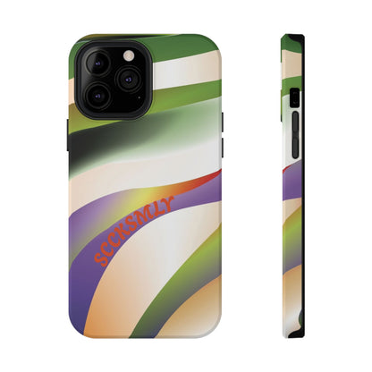 Green Waves Phone Case for Apple