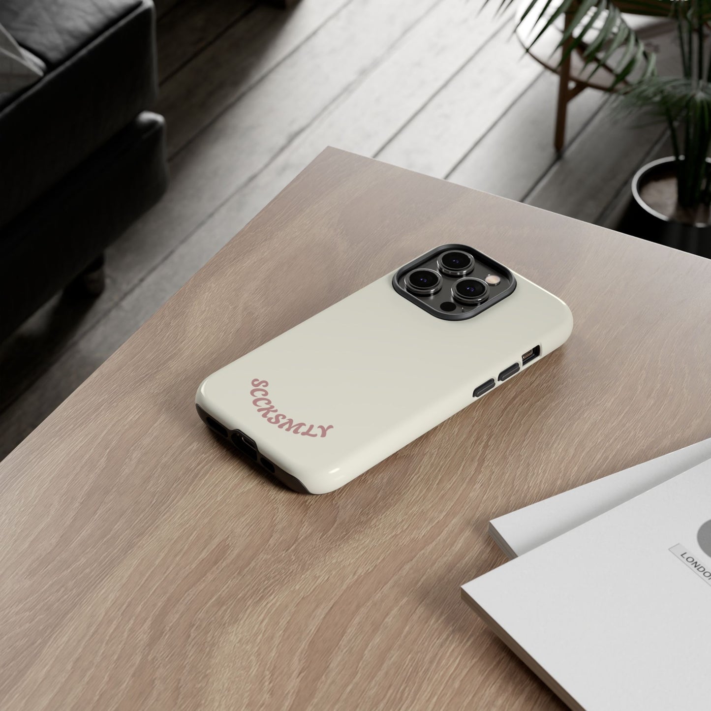 Sweet Oat Milk Tough Phone Case for Apple