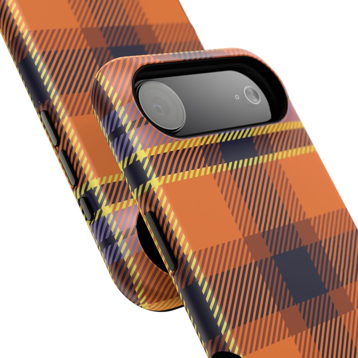 Orange Sickle Plaid  Phone Case for Apple
