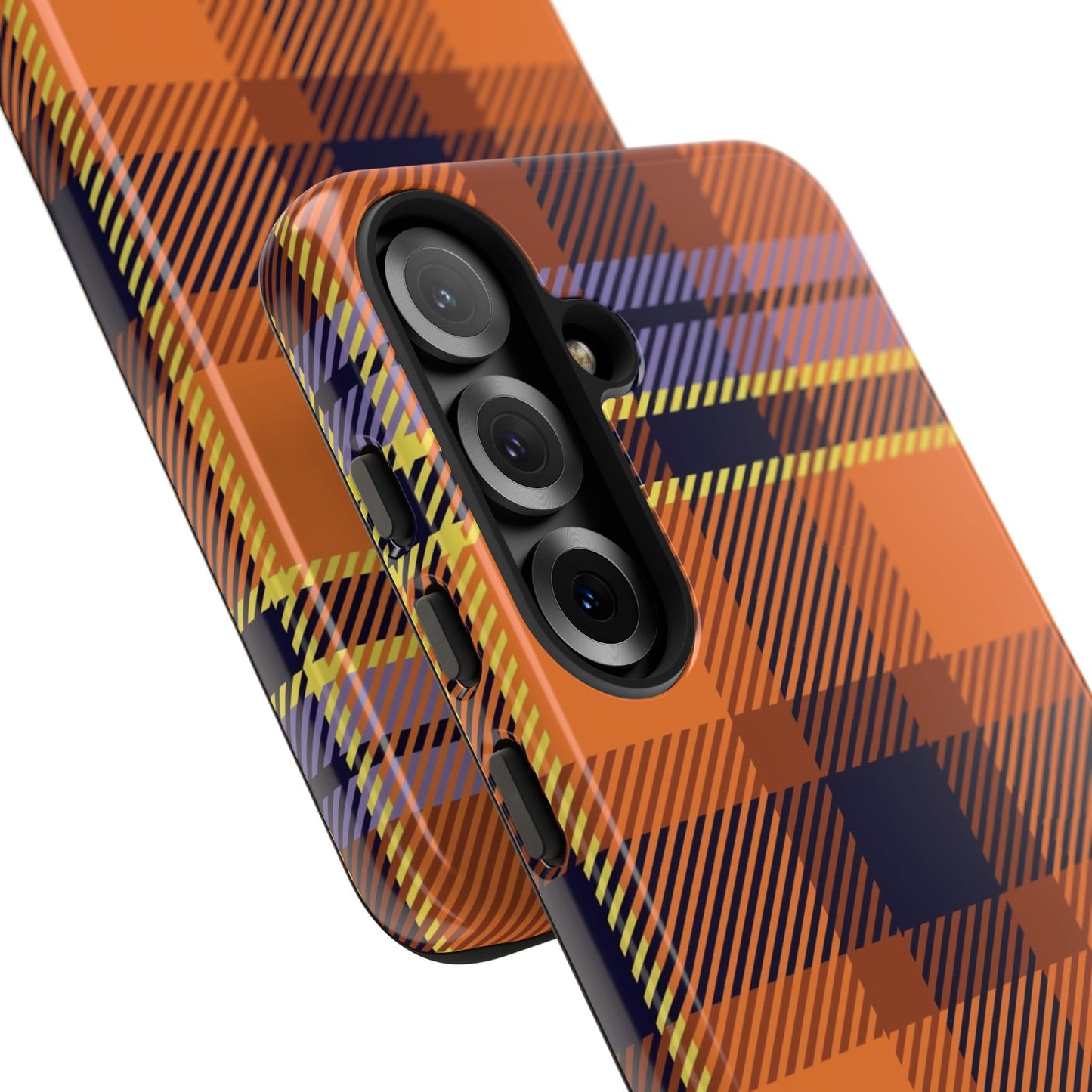 Orange Sickle Plaid Phone Case for Samsung