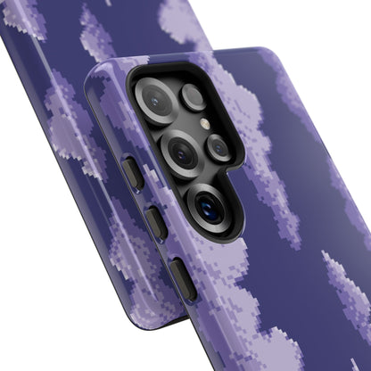 Lilac Pixel Cloud Tough Phone Case for Samsung
