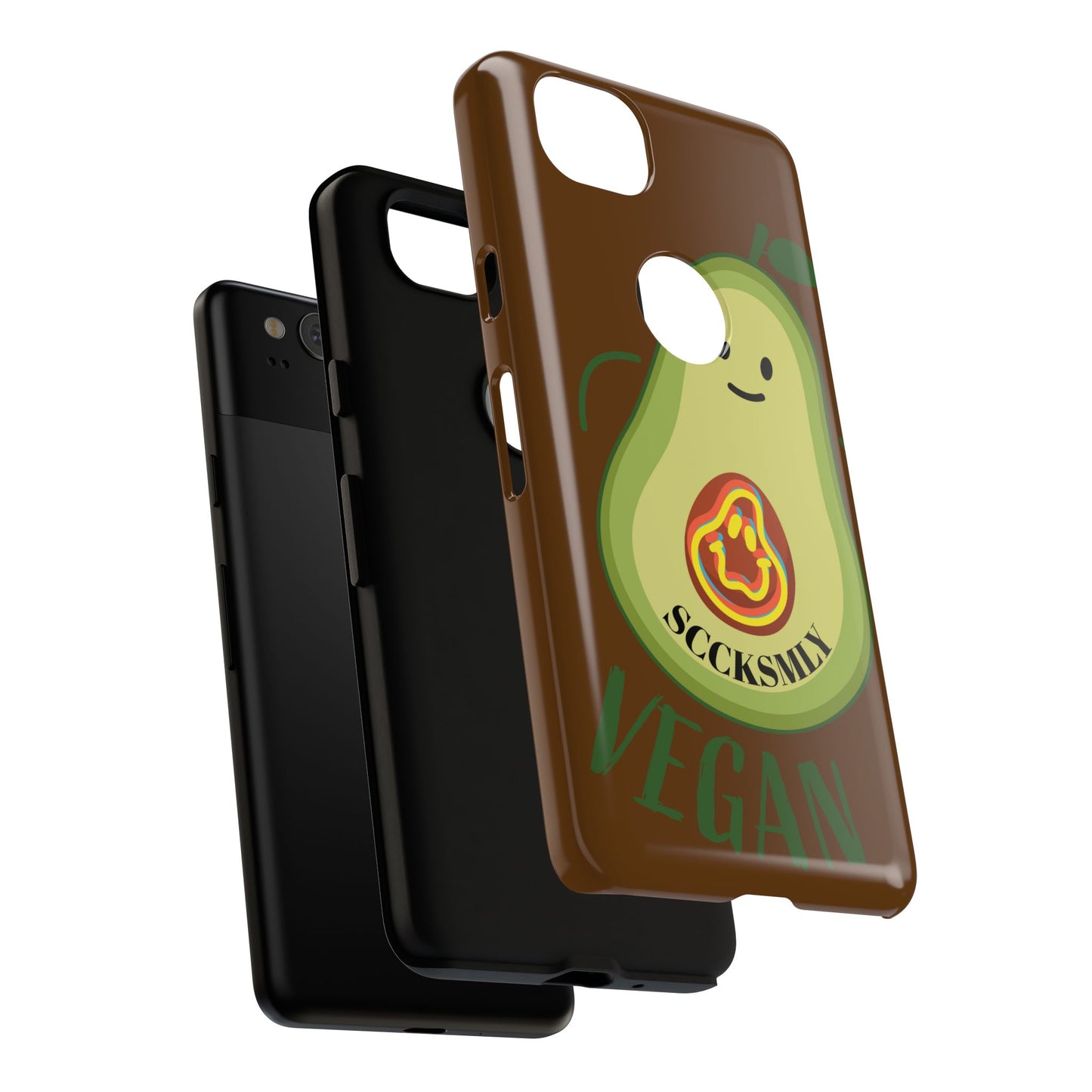 "Google Pixel" Playful Vegan Avocado Phone Case - Tough, Durable Protection with a Fun Design