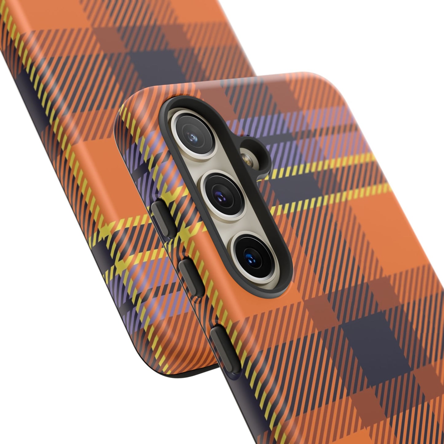 Orange Sickle Plaid Phone Case for Samsung