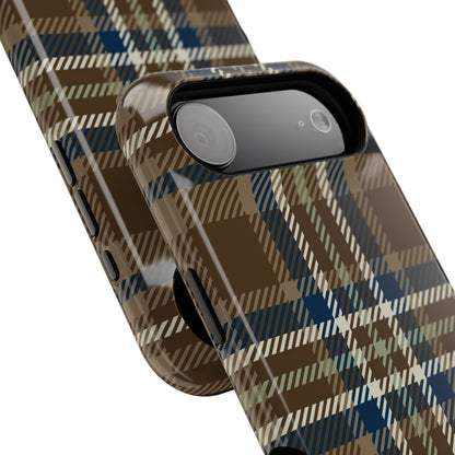 Earth and Sky Plaid Phone Case for Apple