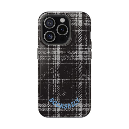 Smoky Grungy Plaid Phone Case for Apple