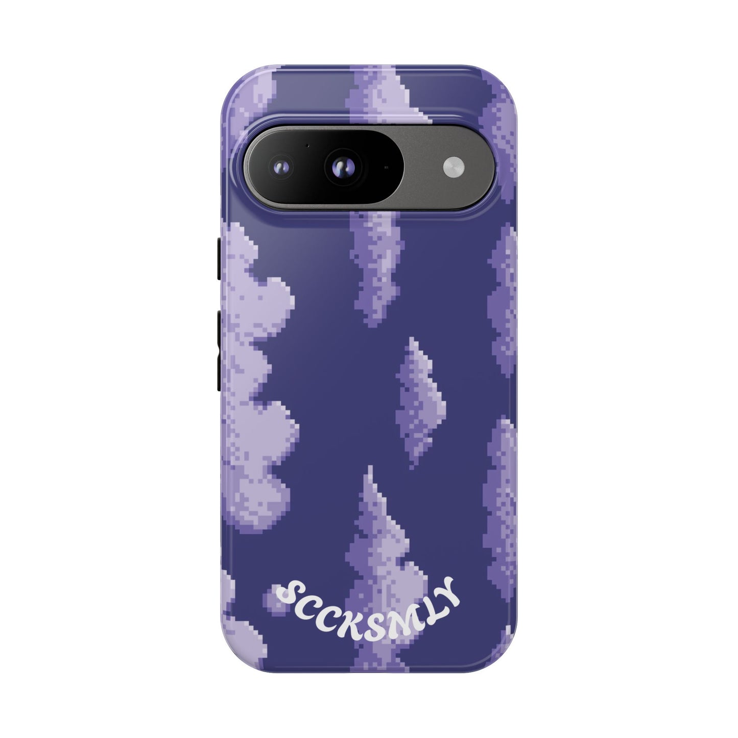 Lilac Pixel Cloud Tough Phone Case for Google Pixel