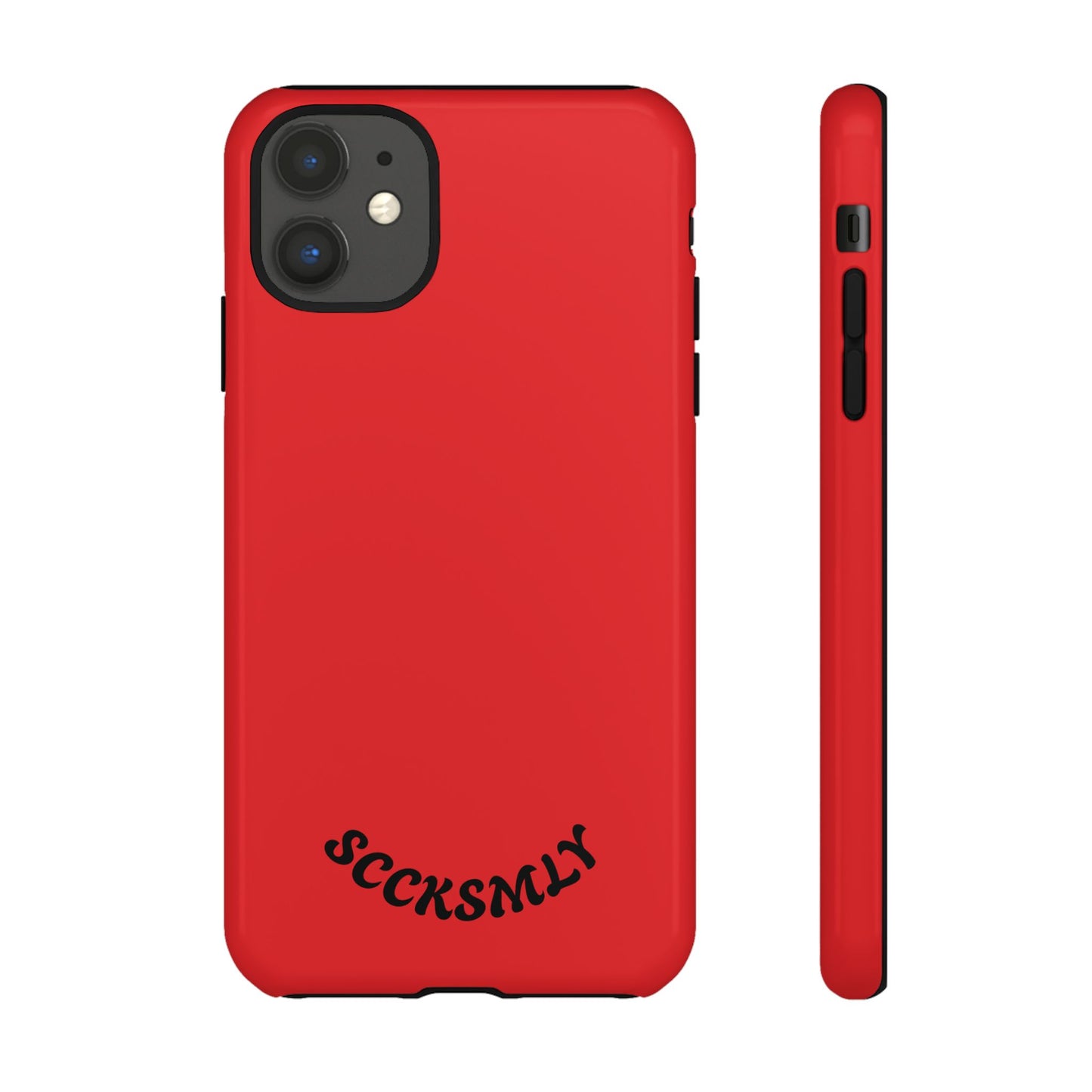 SOLID Screaming Red Tough Case for Apple
