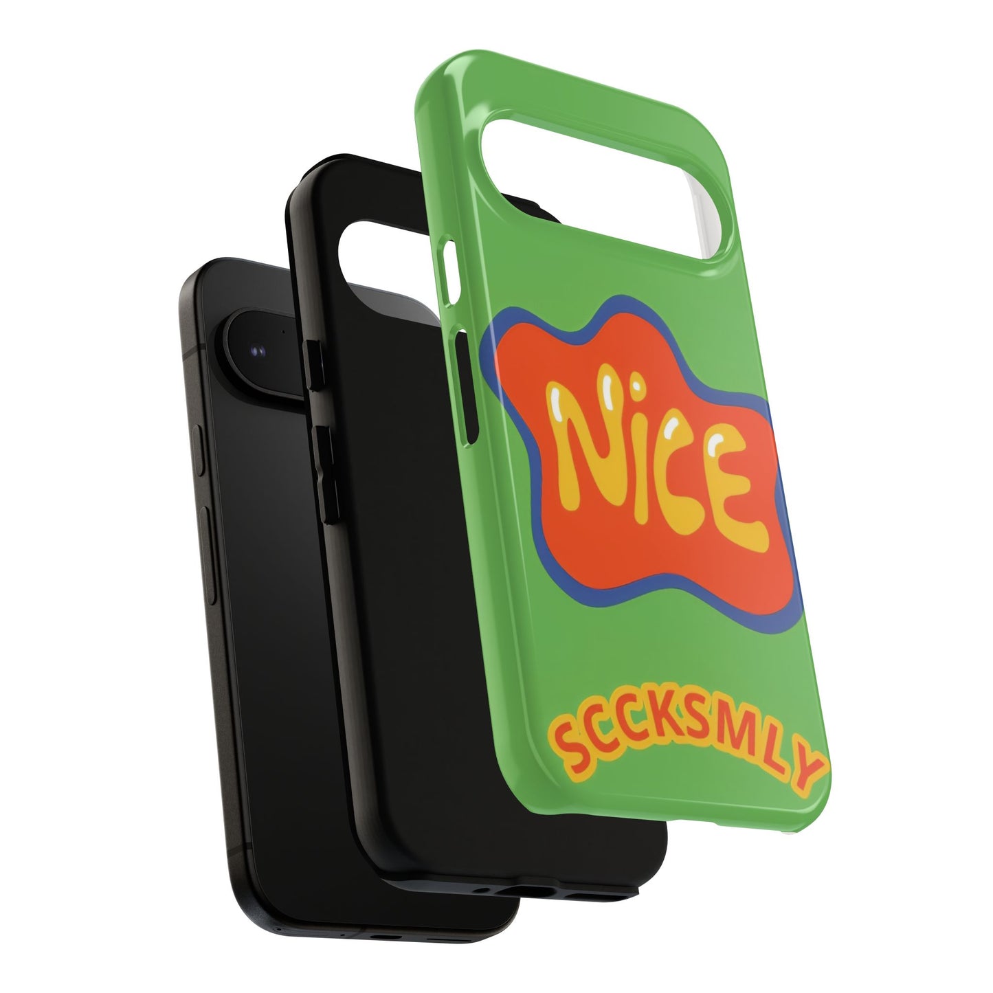 Green "NICE" Tough Phone Case for Google Pixel