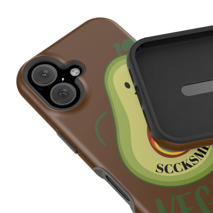Playful Vegan Avocado Tough Phone Case Apple