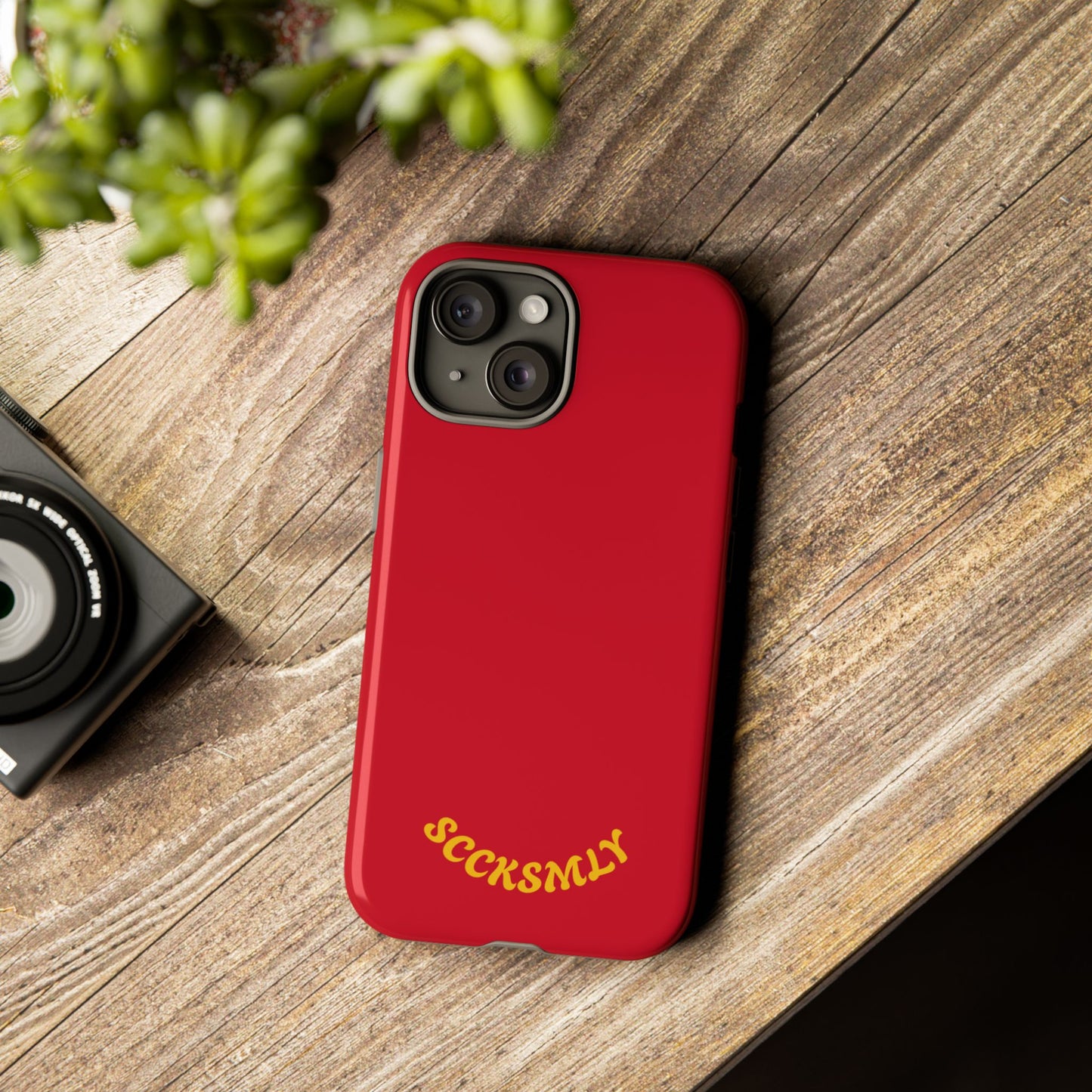 SOLID Calm Cherry Tough Case for Apple