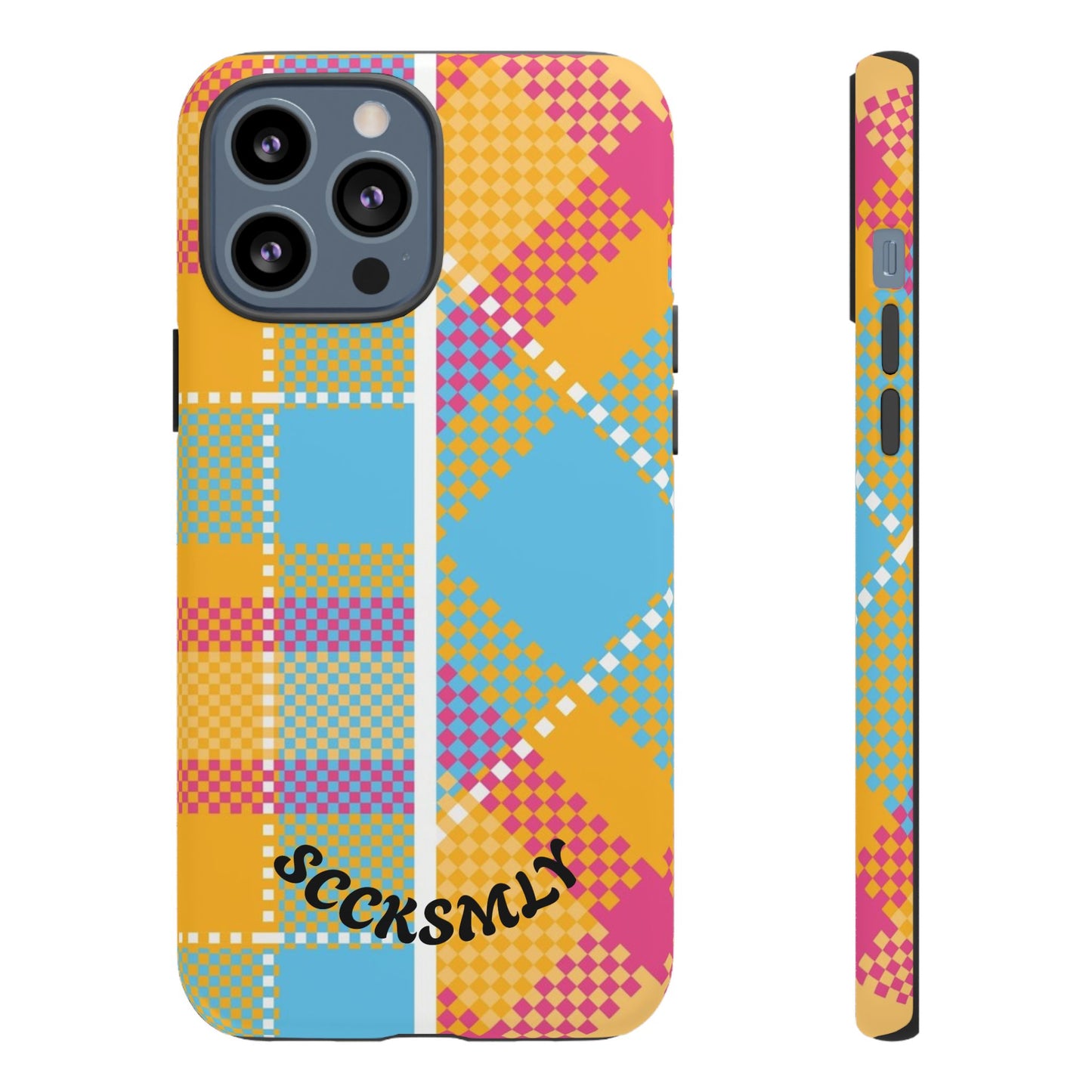 Pattern Punch Phone Case for Apple