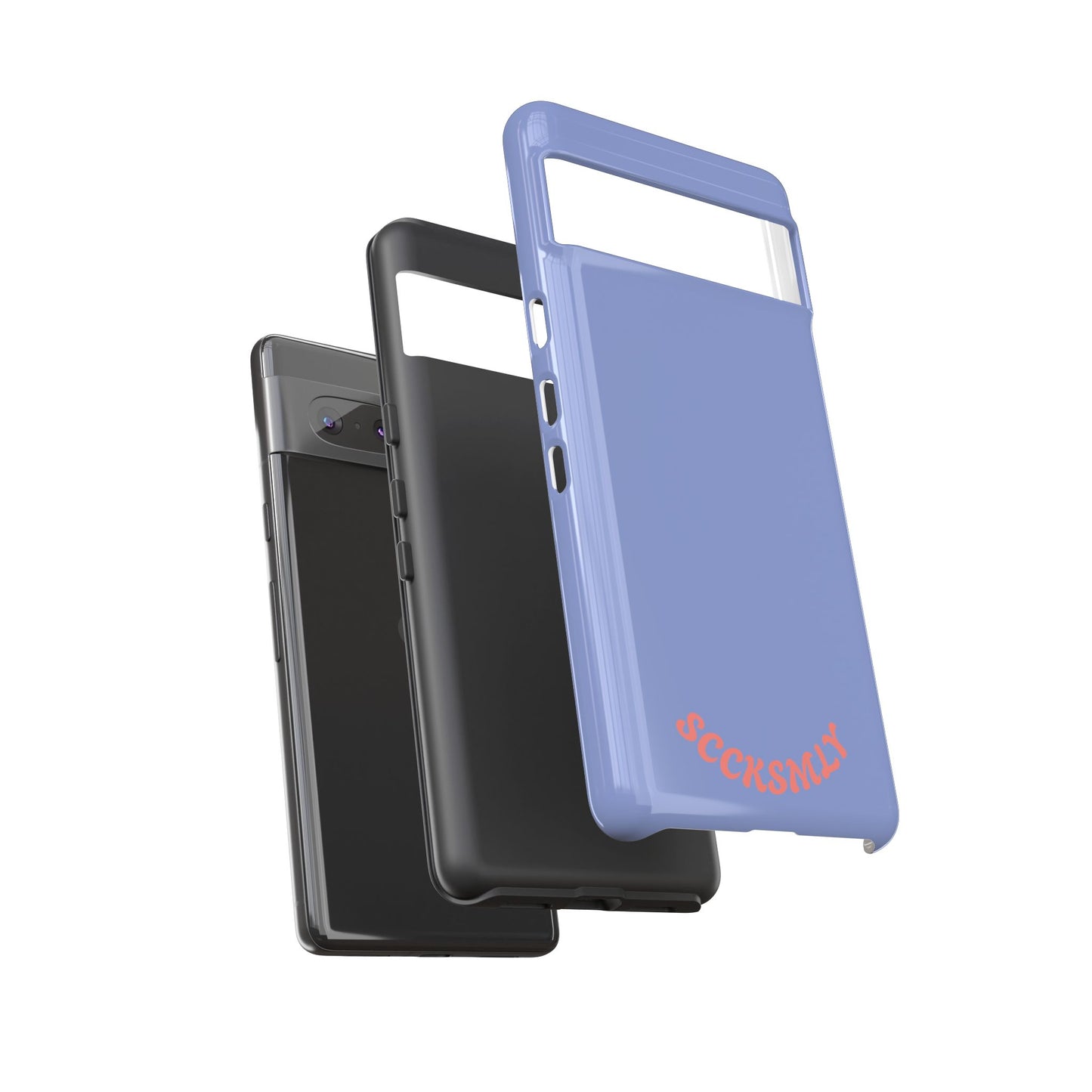 Periwinkle Blue Tough Phone Case for Google Pixel
