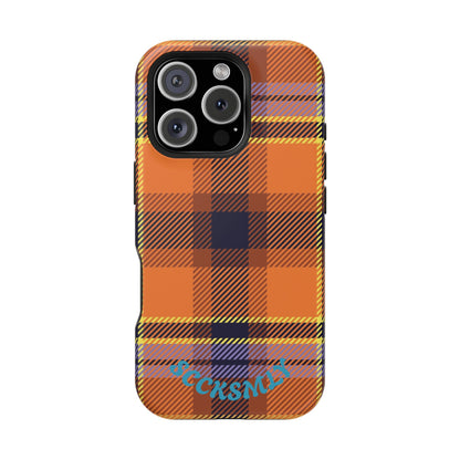 Orange Sickle Plaid  Phone Case for Apple