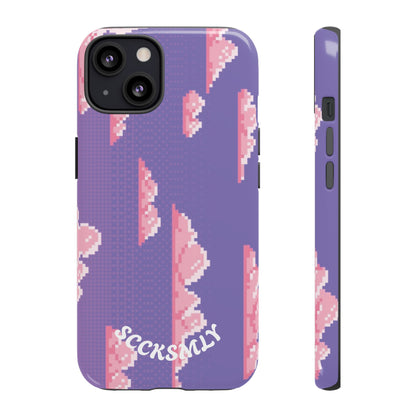 Purple Cotton Candy Sky Tough Phone Case for Apple