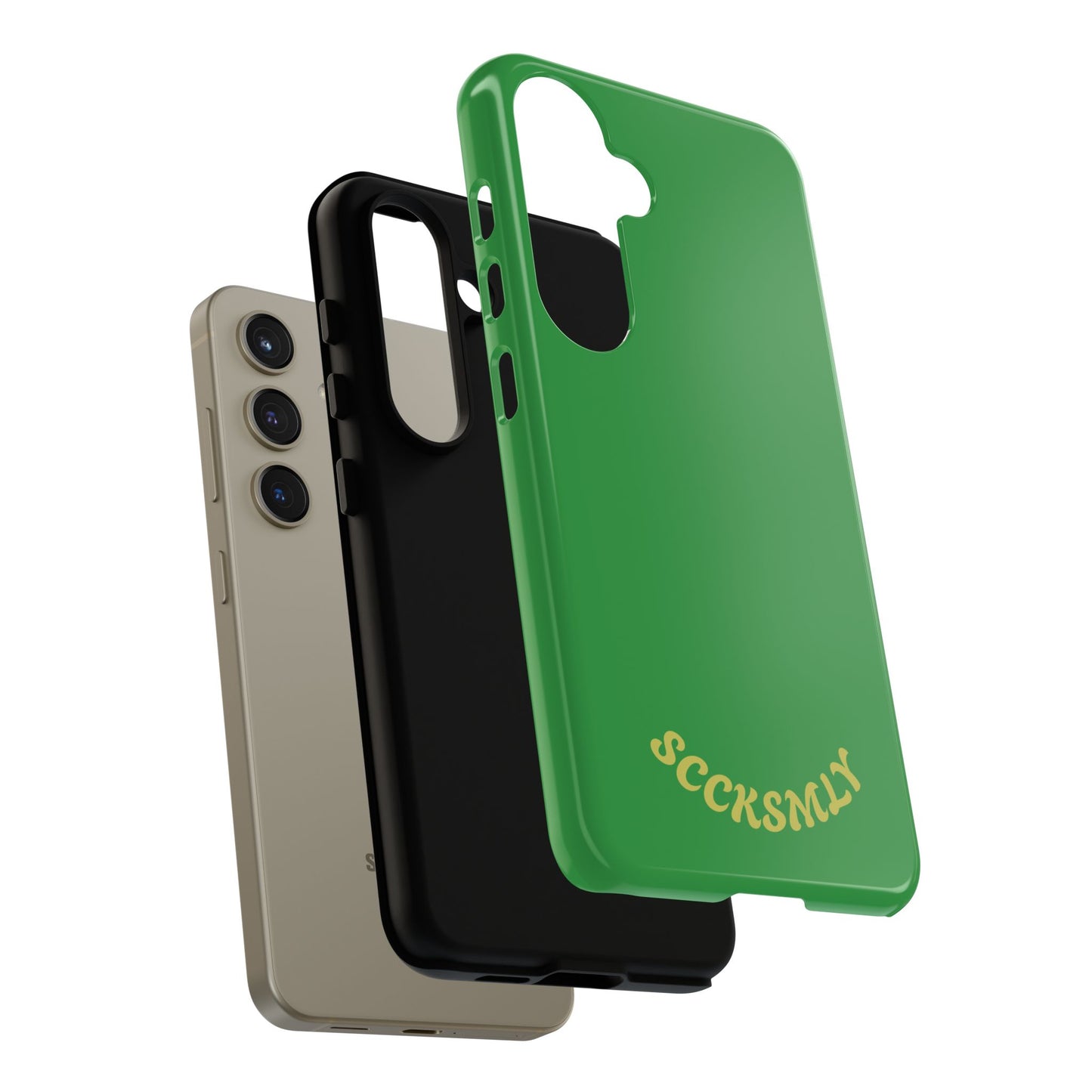 SOLID Green Grin Tough Case for Samsung