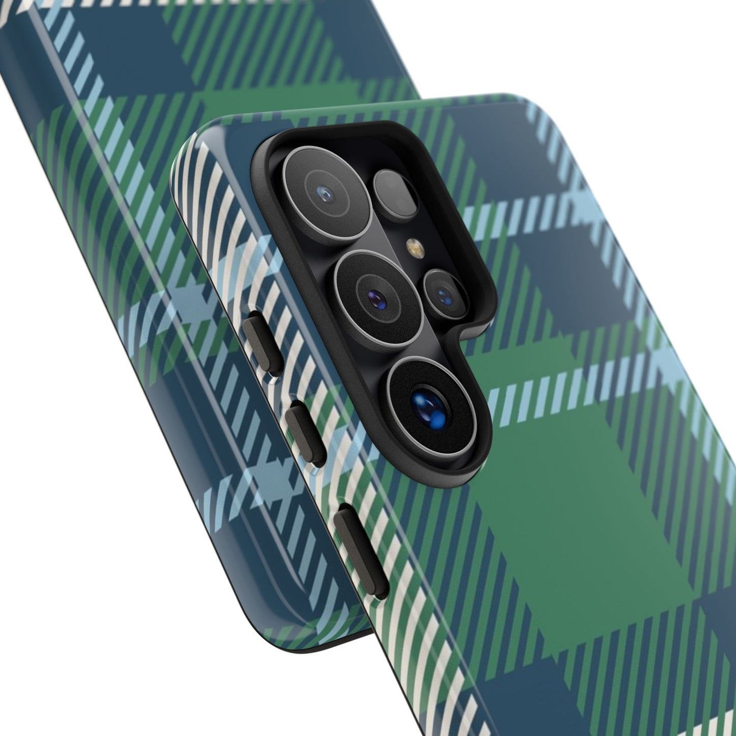 Earth and Sky Plaid Tough Phone Case for Samsung