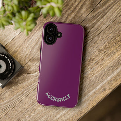 SOLID Amethyst Matte Tough Phone Case for Apple