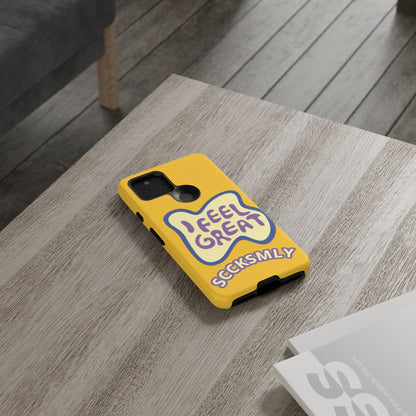 Yellow "I FEEL GREAT" Tough Phone Case for Google Pixel