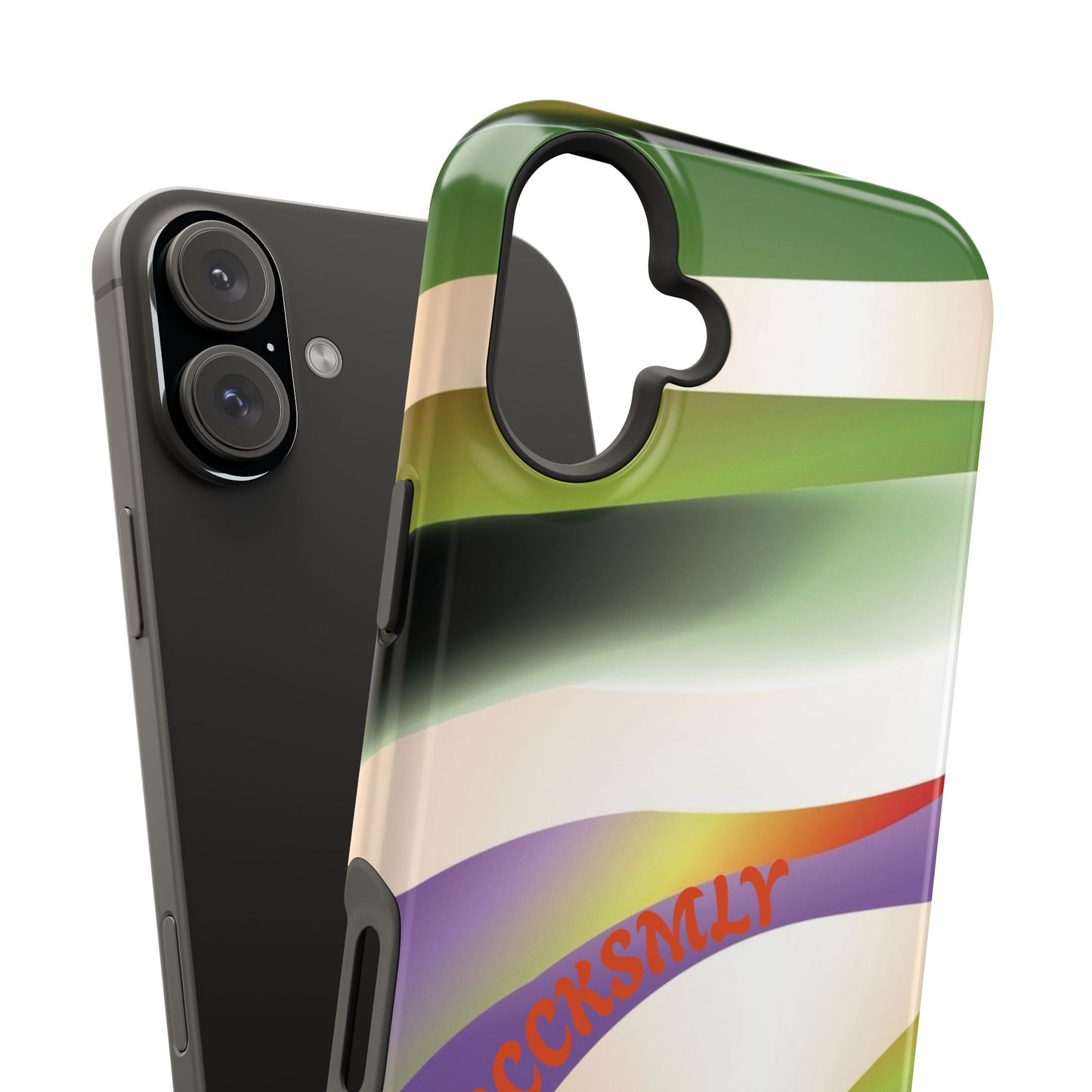 Green Waves Phone Case for Apple