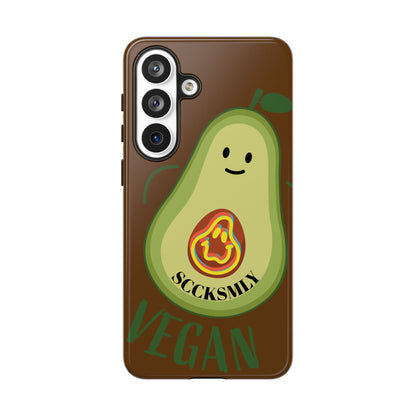Playful Vegan Avocado Phone Case for Samsung