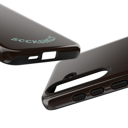SOLID Espresso Mint Tough Phone Case for Samsung