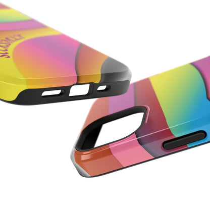 Modern Retro Rainbow Phone Case for Apple