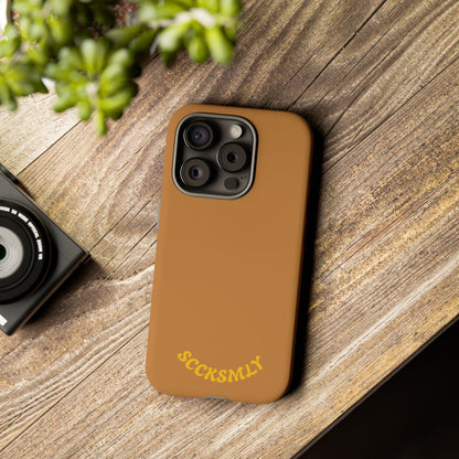 SOLID Spiced Caramel Tough Case for Apple