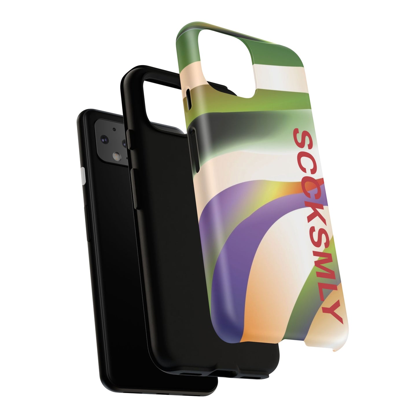 Green Waves Phone Case for Google Pixel