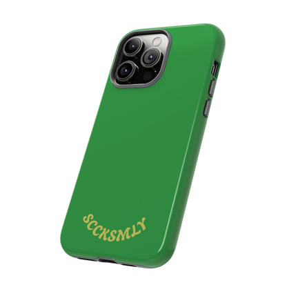 SOLID Green Grin Tough Case for Apple