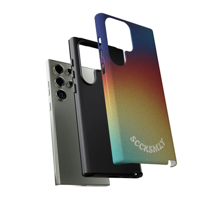Faded Sunset Aura Tough Phone Case for Samsung
