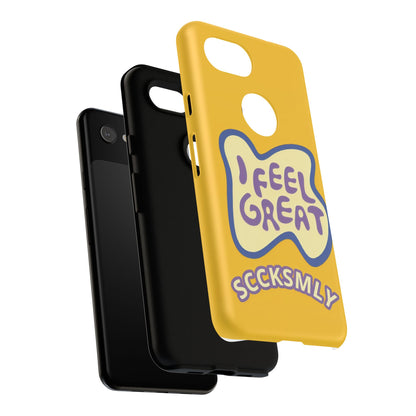 Yellow "I FEEL GREAT" Tough Phone Case for Google Pixel