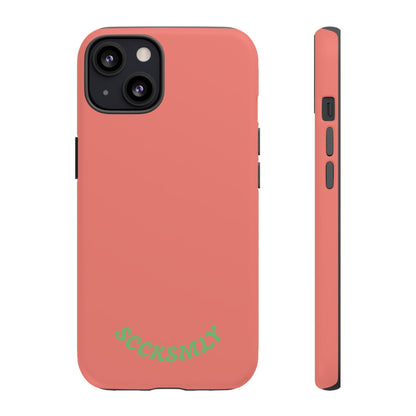 SOLID Guava Melon Wave Tough Phone Case for Apple
