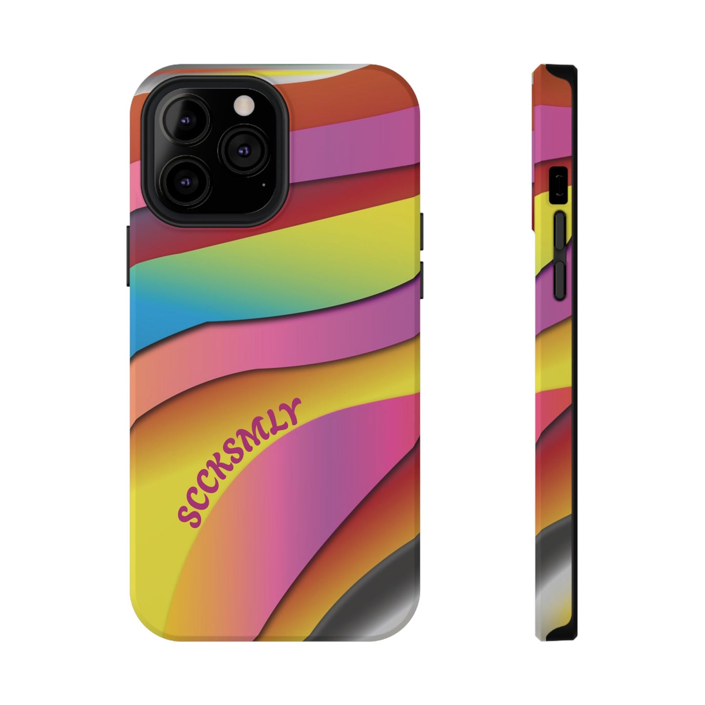 Modern Retro Rainbow Phone Case for "IOS or Apple"