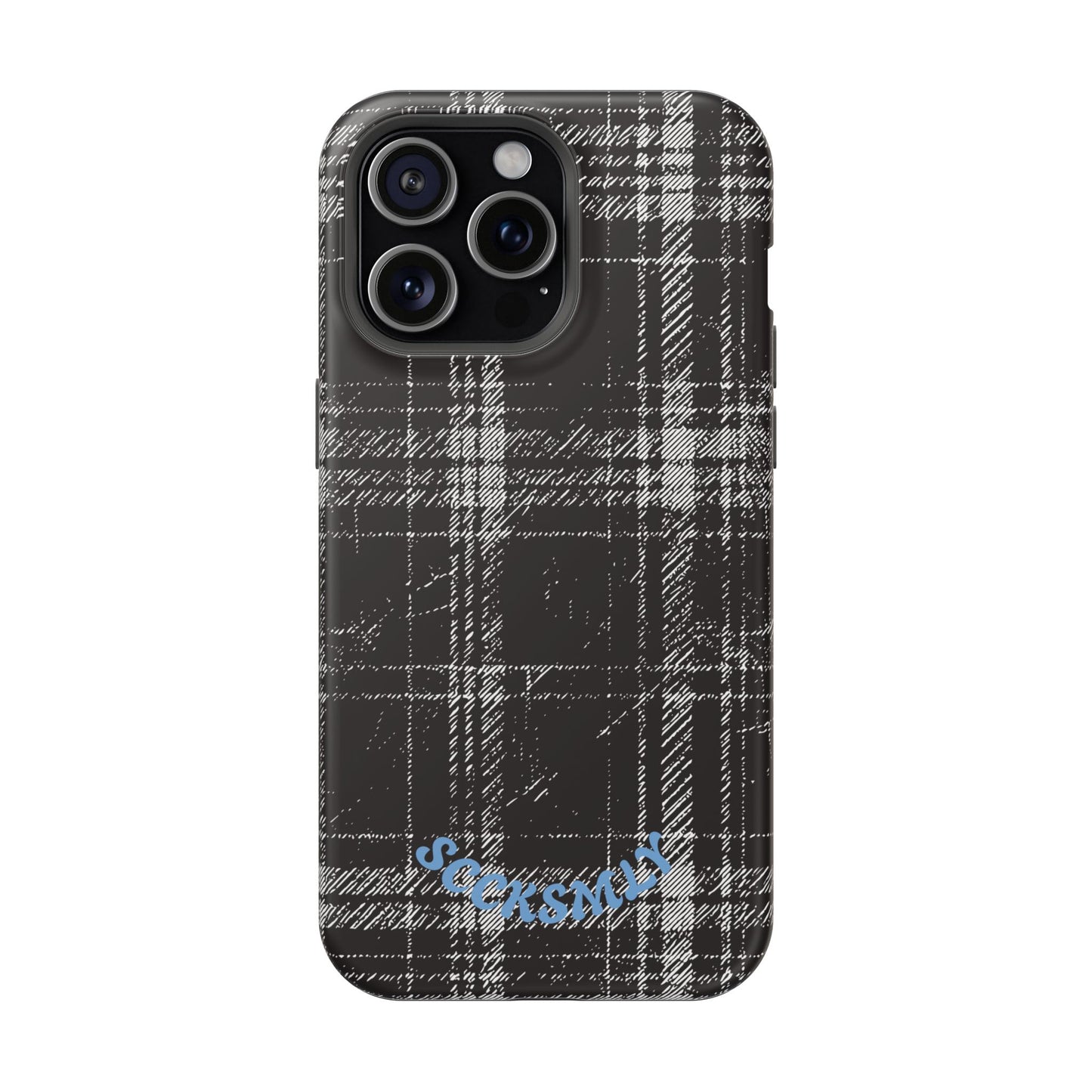 Smoky Grungy Plaid Phone Case for Apple