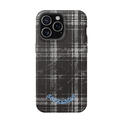 Smoky Grungy Plaid Phone Case for Apple