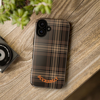 Brown Bread Plaid Tough Phone Case for Apple
