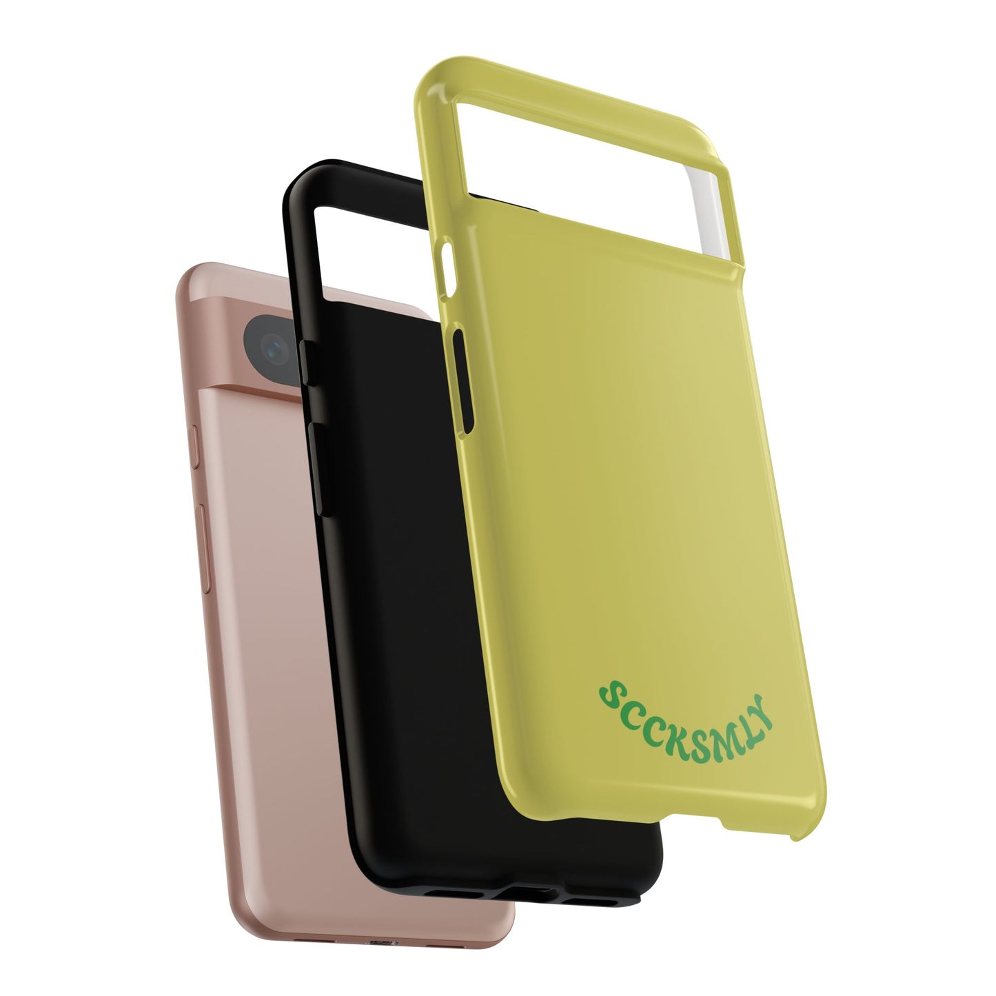 SOLID Lemon Pop Tough Case for Google Pixel
