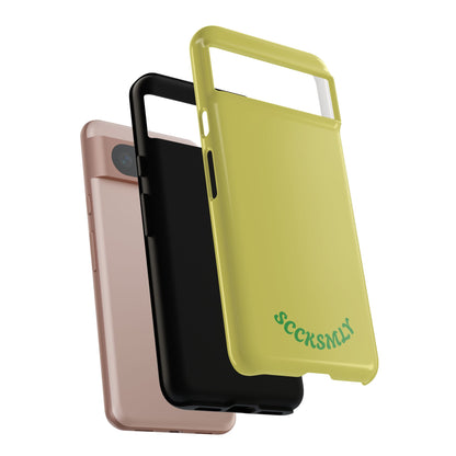 SOLID Lemon Pop Tough Case for Google Pixel
