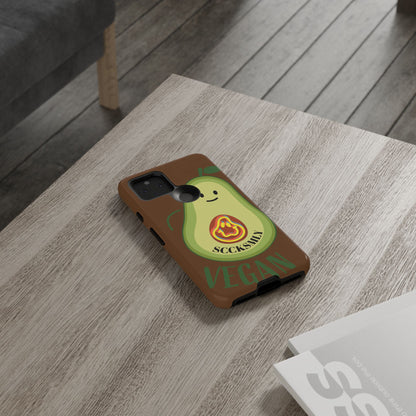 Playful Vegan Avocado Phone Case for Google Pixel
