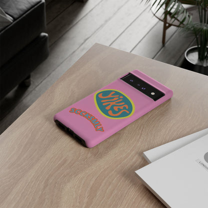 Pink "YIKES" Tough Phone Case for Google Pixel