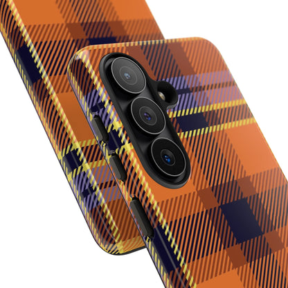 Orange Sickle Plaid Phone Case for Samsung