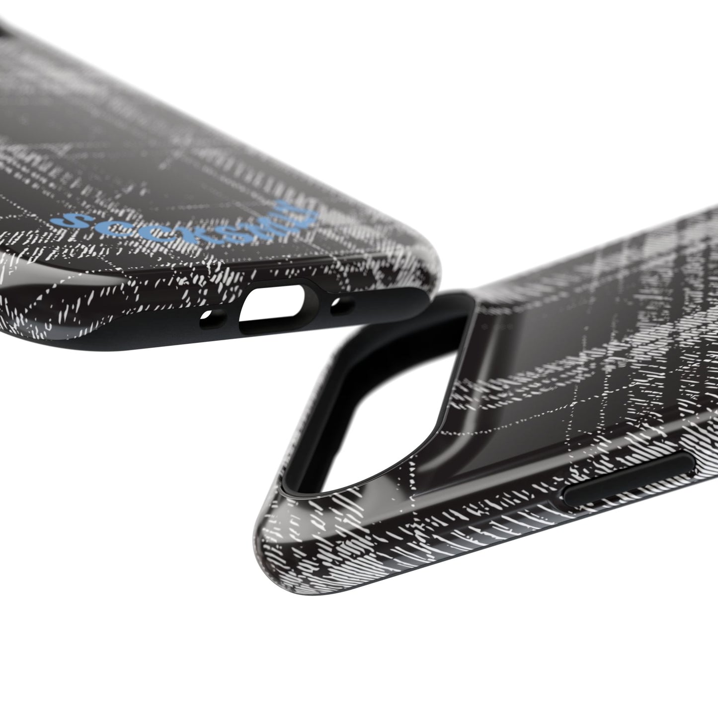 Smoky Grungy Plaid Phone Case for Apple