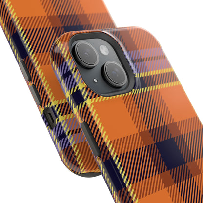 Orange Sickle Plaid  Phone Case for Apple