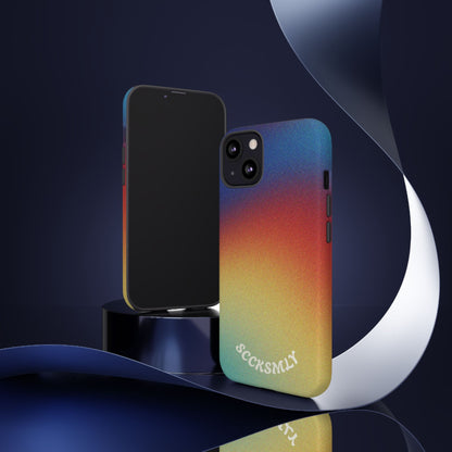 Faded Sunset Aura Tough Phone Case for Apple