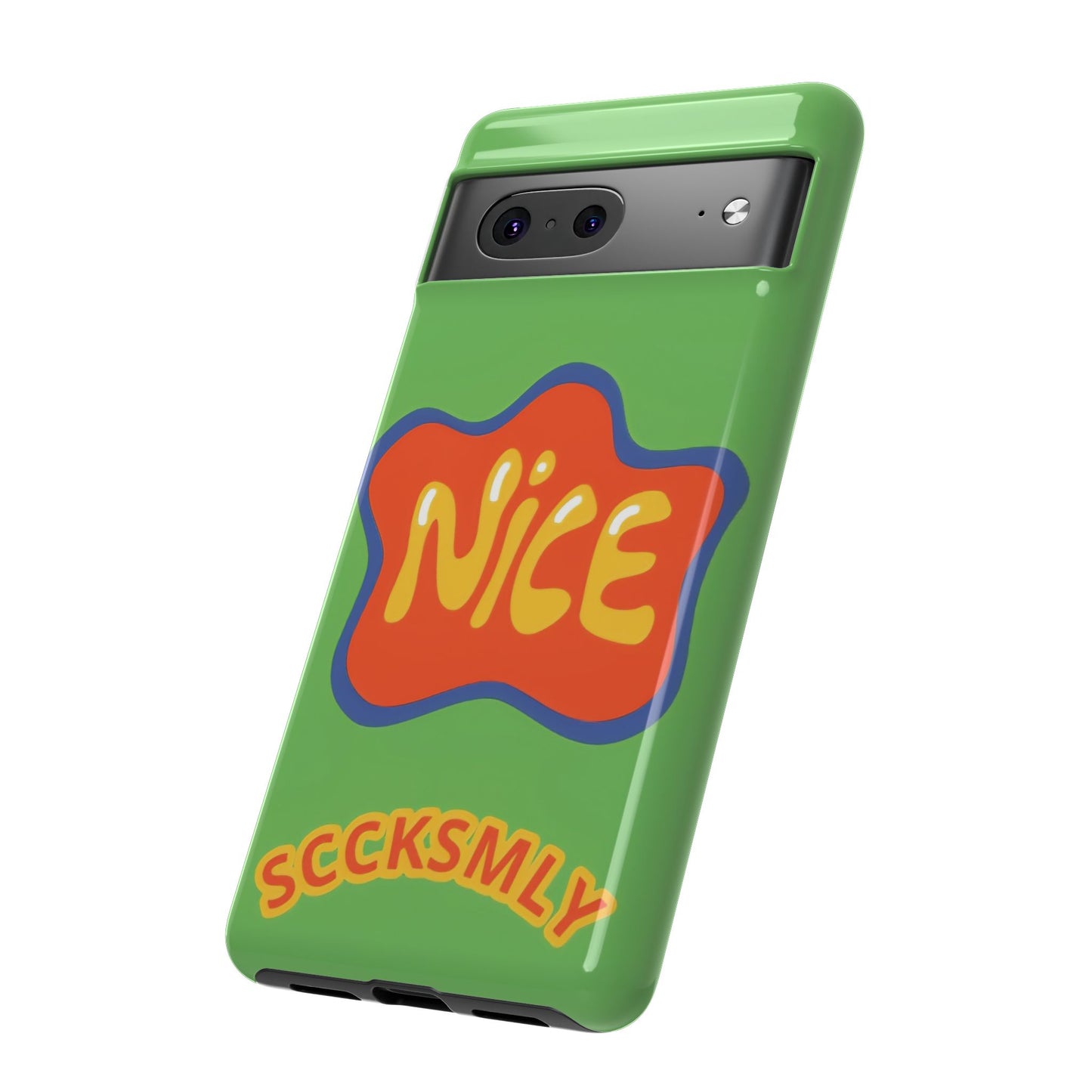 Green "NICE" Tough Phone Case for Google Pixel