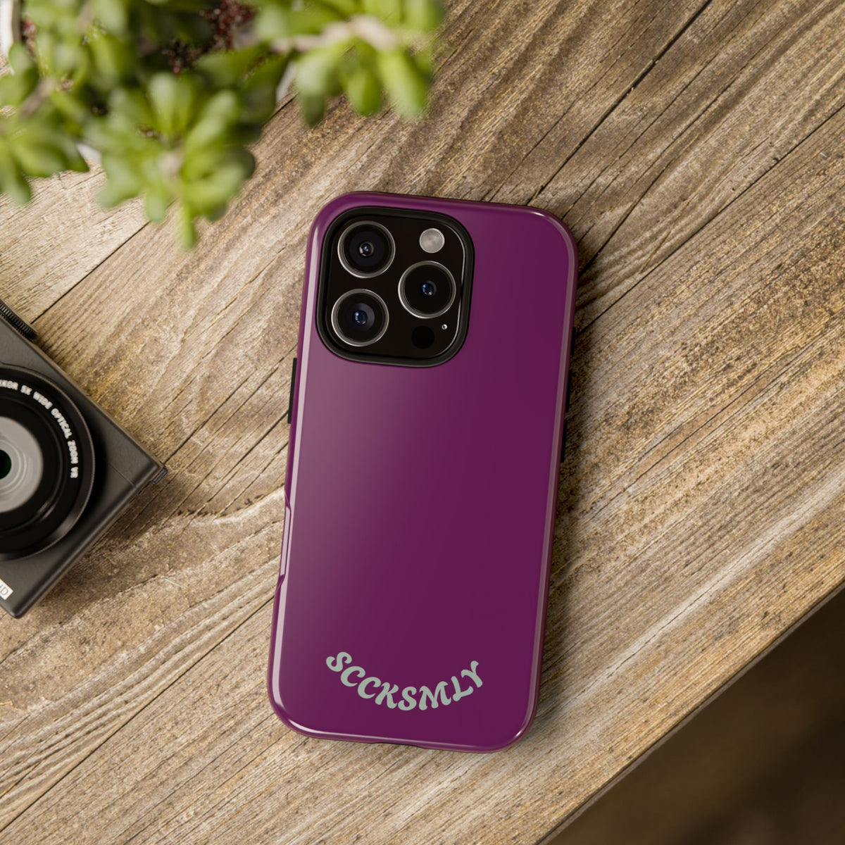SOLID Amethyst Matte Tough Phone Case for Apple
