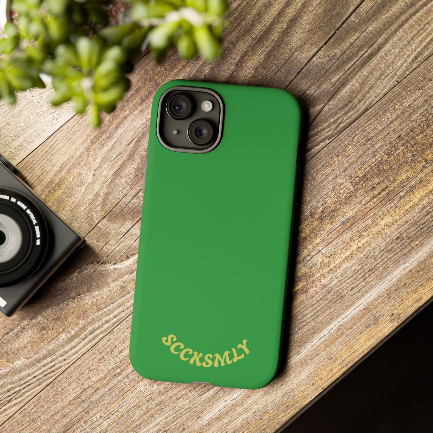 SOLID Green Grin Tough Case for Apple