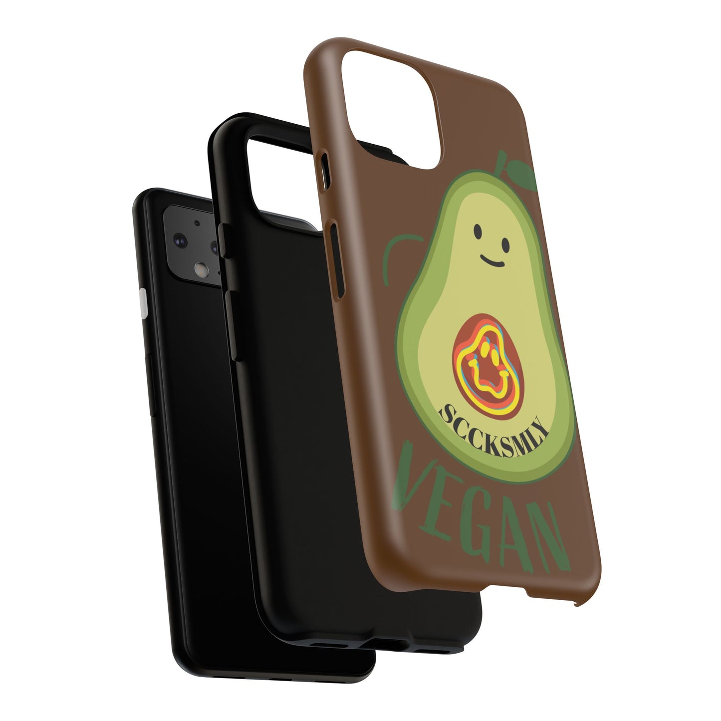 "Google Pixel" Playful Vegan Avocado Phone Case - Tough, Durable Protection with a Fun Design