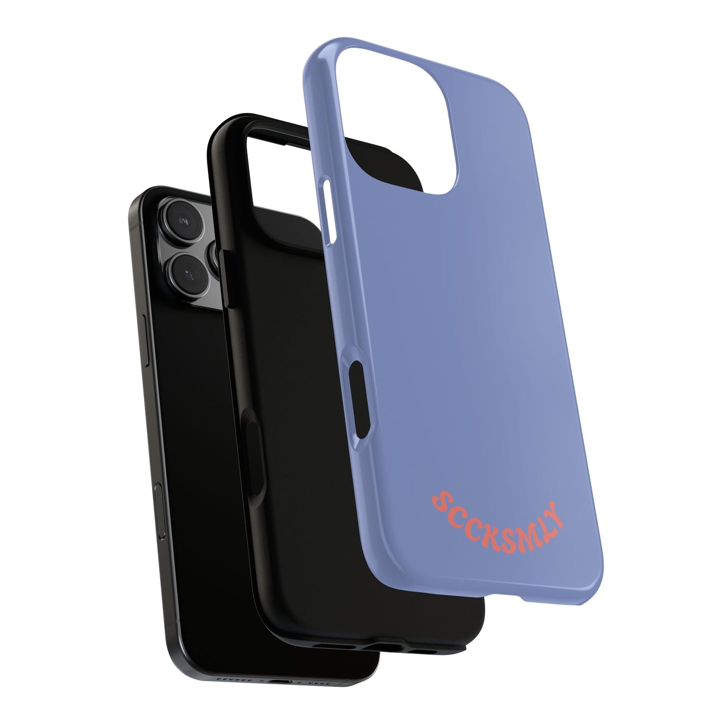 Periwinkle Blue Tough Phone Case for Apple